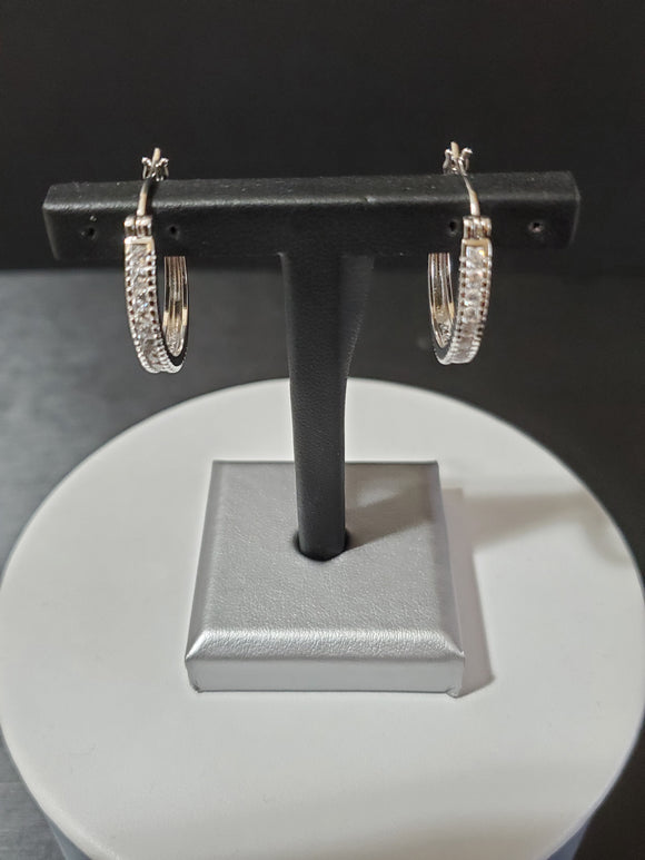 Desiree Collection Silver Earrings