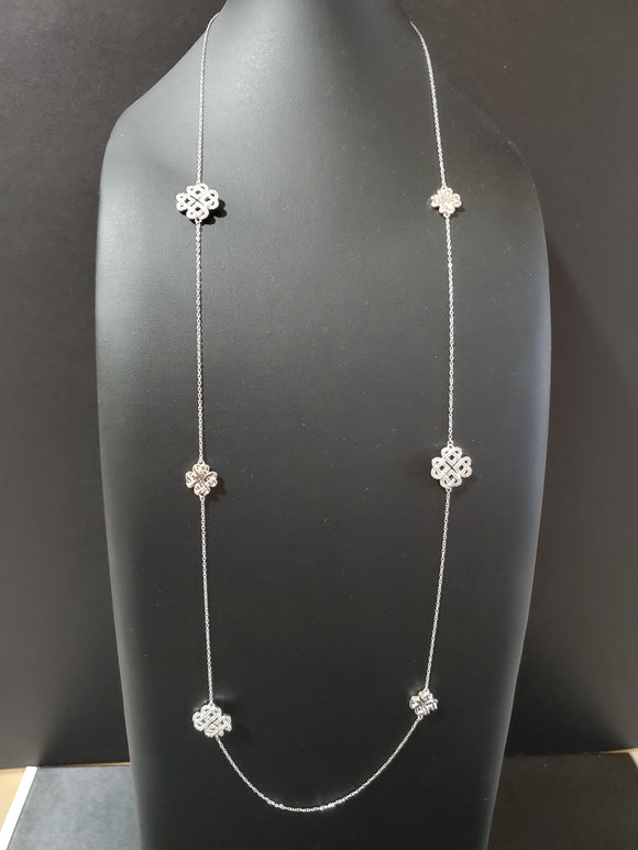 Terri Collection Silver Necklace